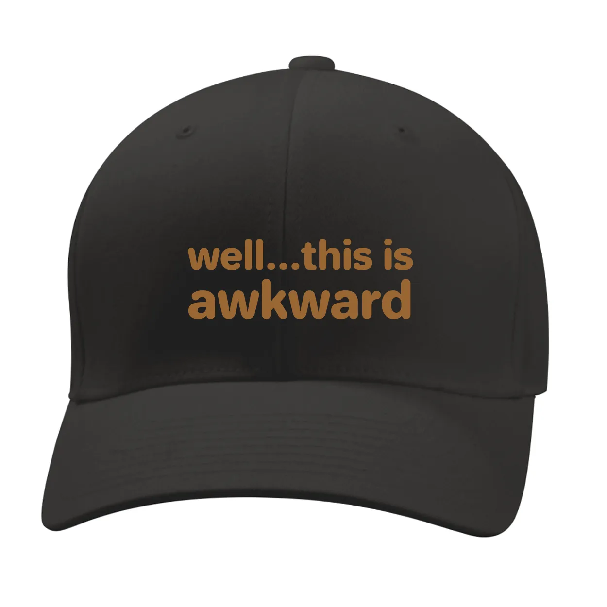 well...this is
awkward Fitted Mid Profile Hat