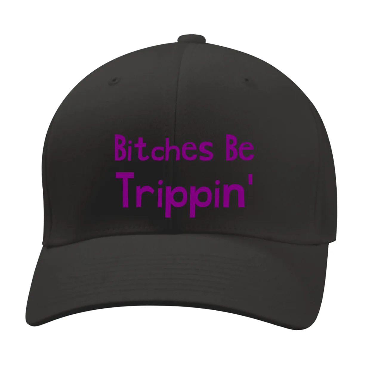 Bitches Be
Trippin' Fitted Mid Profile Hat