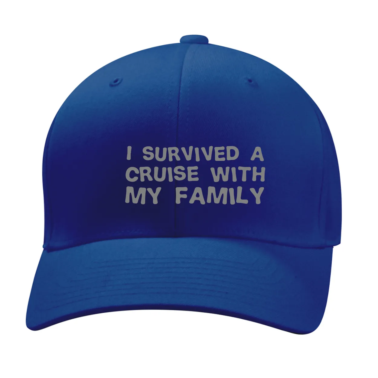 I survived a
cruise with
my family Fitted Mid Profile Hat