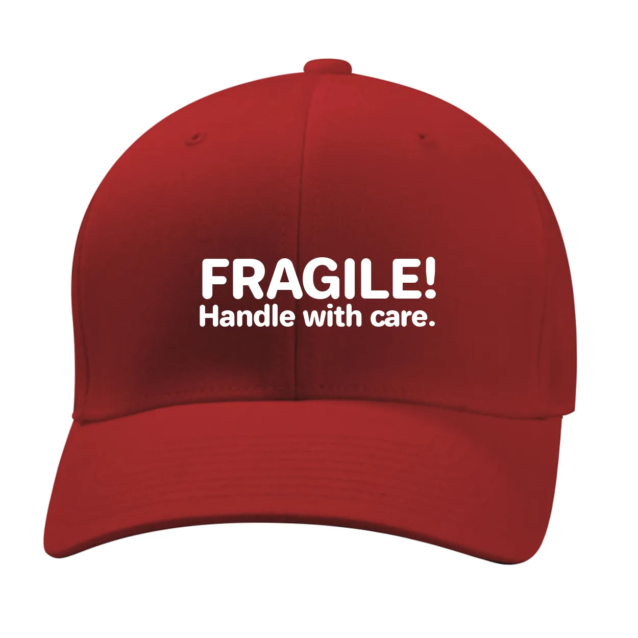 FRAGILE!
Handle with care. Fitted Mid Profile Hat