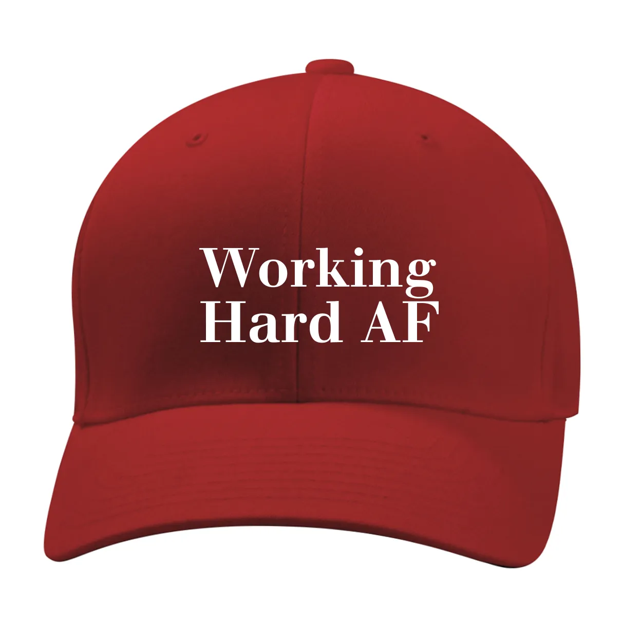 Working
Hard AF Fitted Mid Profile Hat
