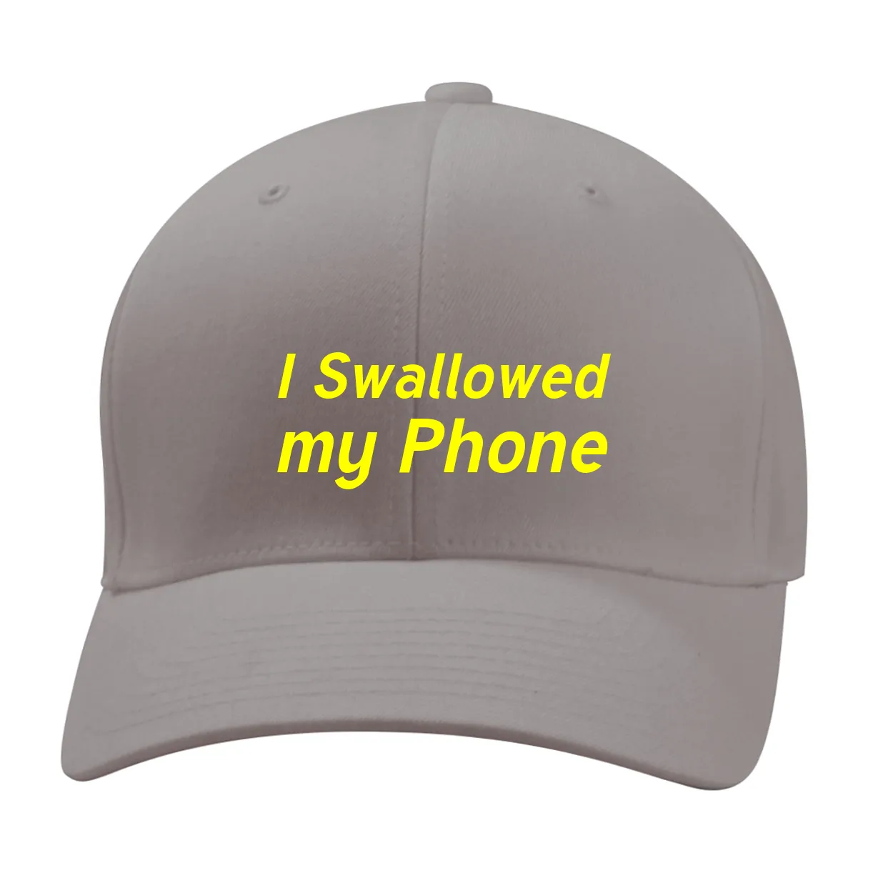 I Swallowed
my Phone Fitted Mid Profile Hat