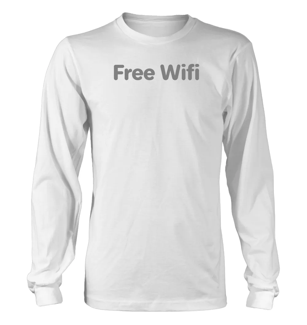 Free Wifi Unisex Long Sleeve Shirt