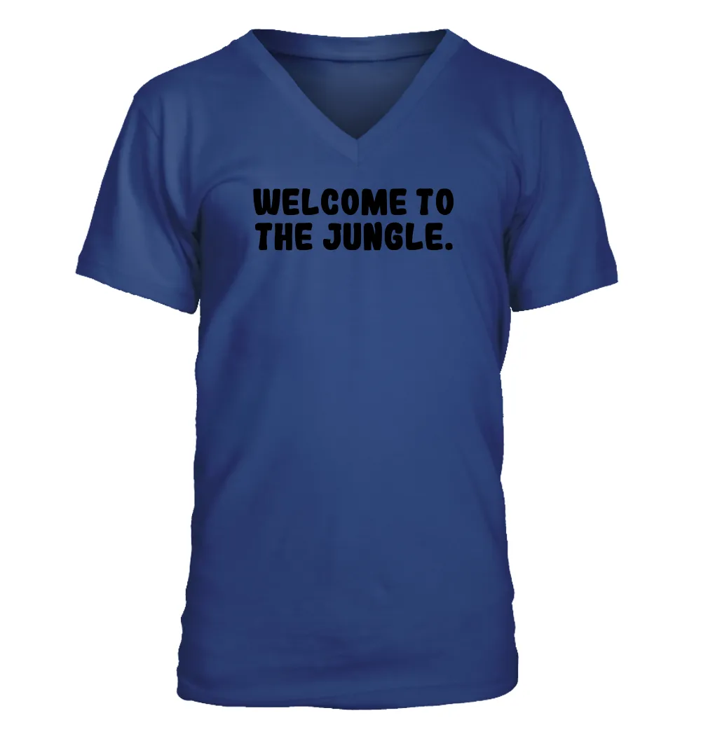Welcome to
THE JUNGLE. Men's V-Neck T-Shirt