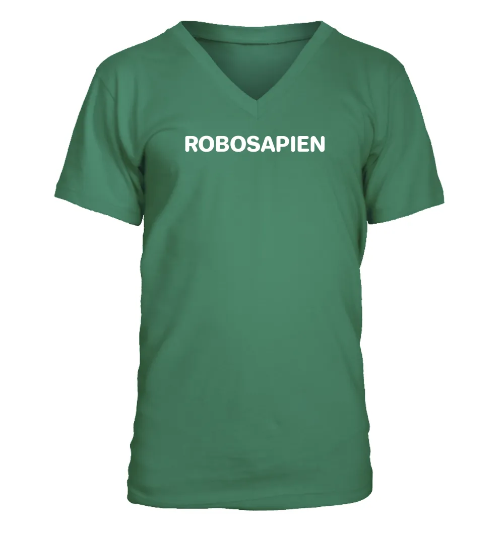 ROBOSAPIEN Men's V-Neck T-Shirt