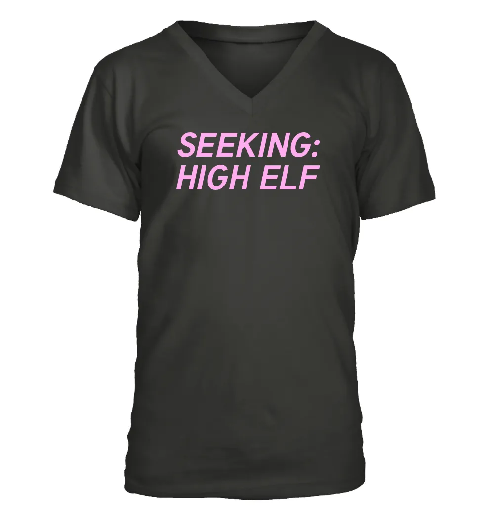 SEEKING:
HIGH ELF Men's V-Neck T-Shirt