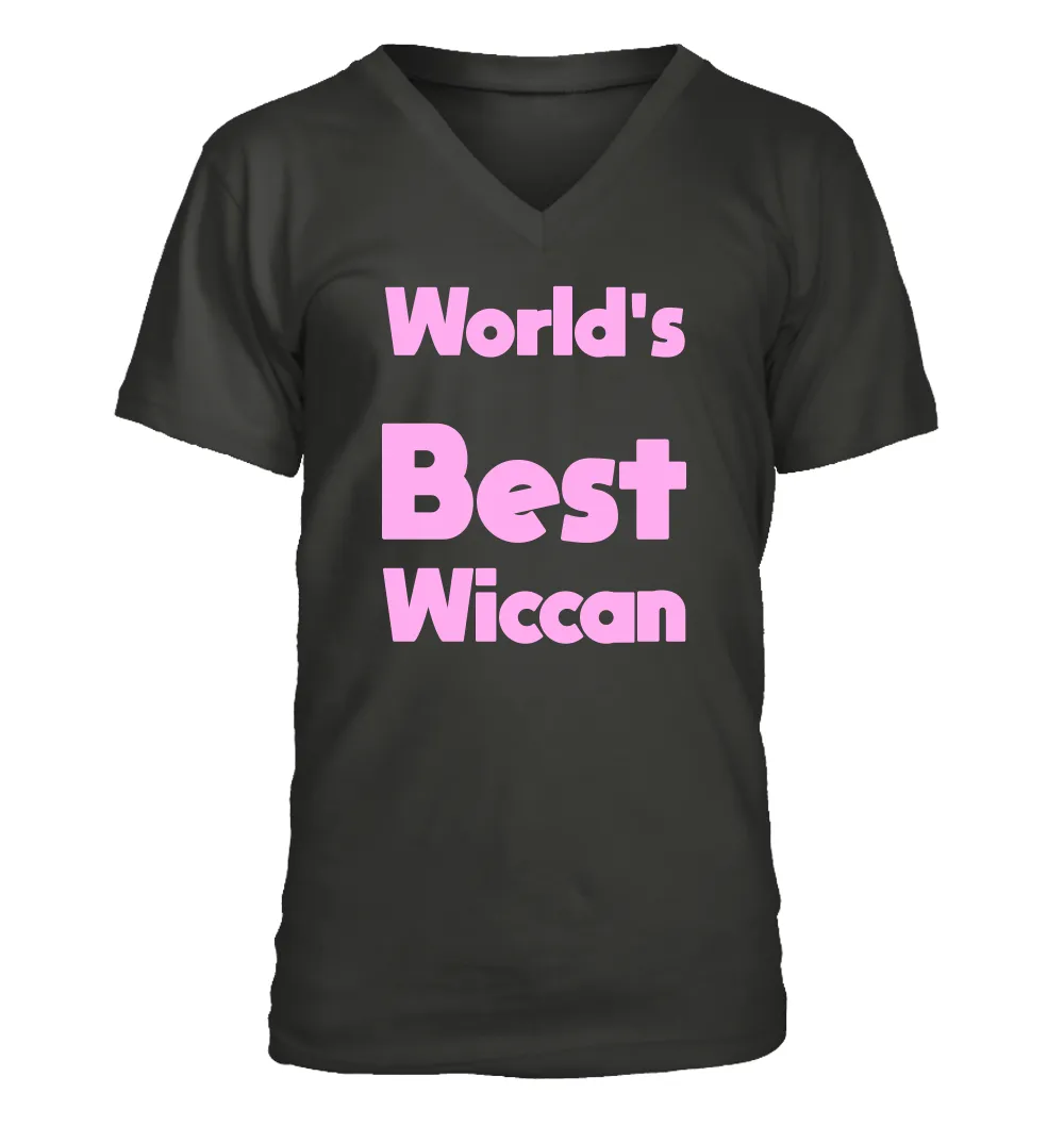 World's
Best
Wiccan Men's V-Neck T-Shirt