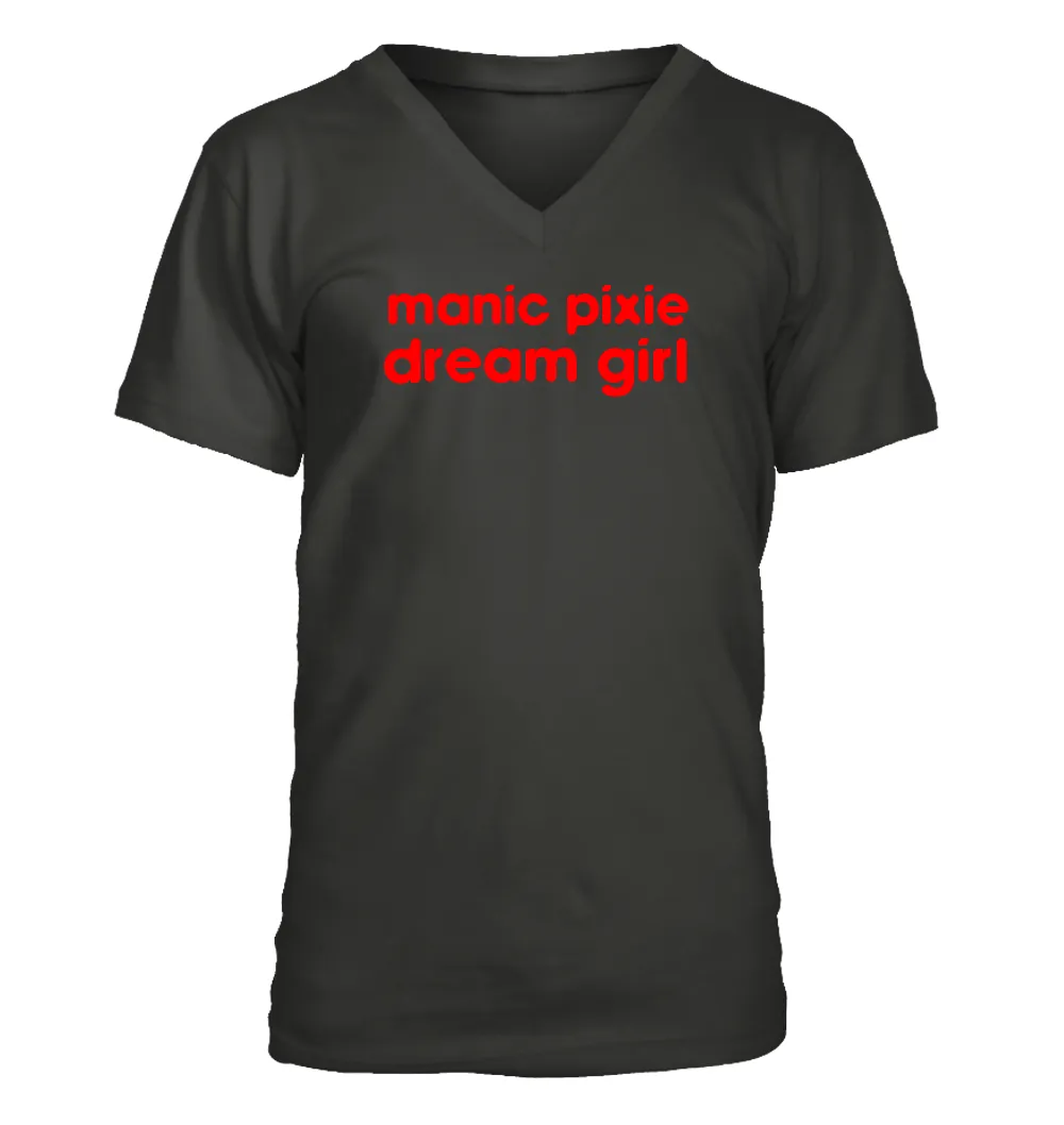 manic pixie
dream girl Men's V-Neck T-Shirt
