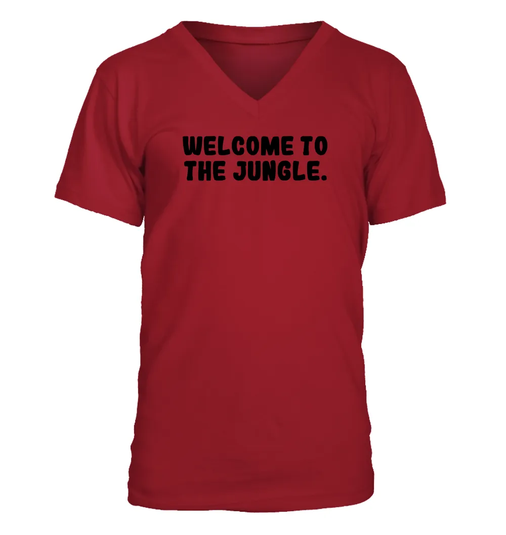 Welcome to
THE JUNGLE. Men's V-Neck T-Shirt