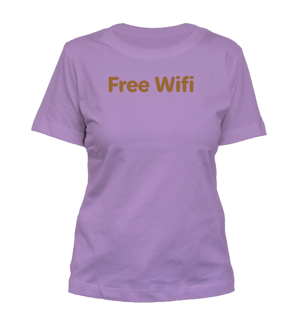 Free Wifi Misses Cut T-Shirt