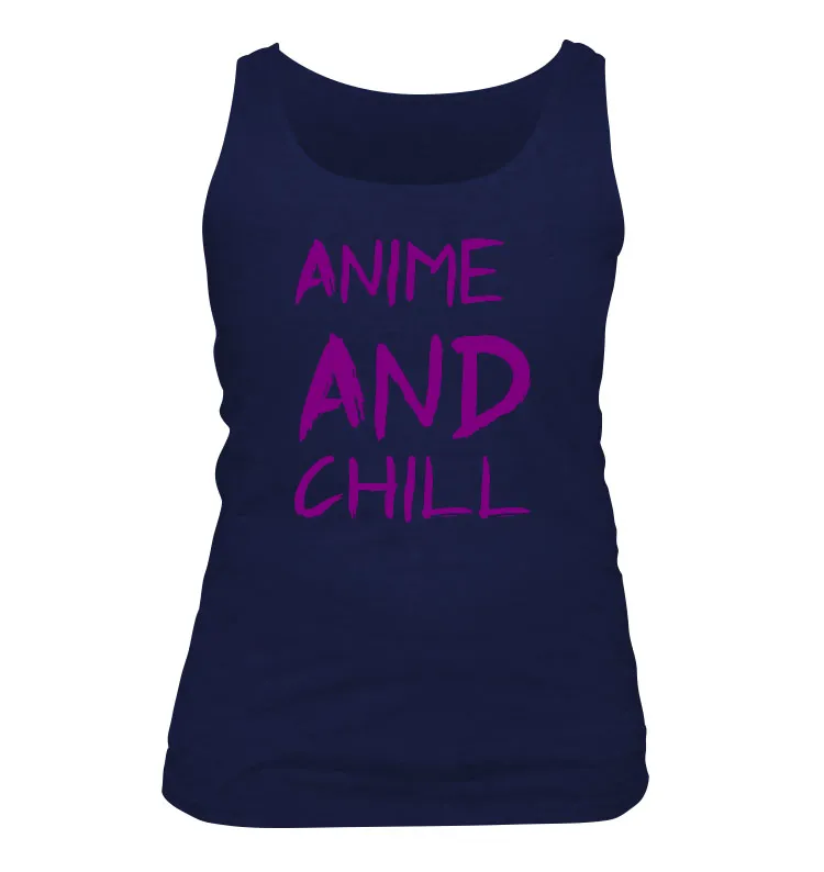 ANIME 
AND
CHILL Women's Tank Top