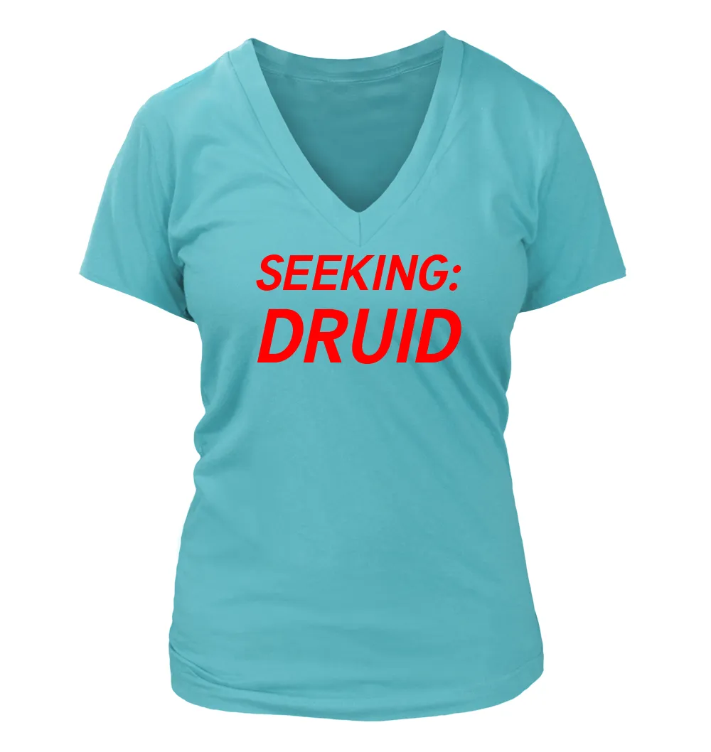SEEKING:
DRUID Women's V-Neck T-Shirt