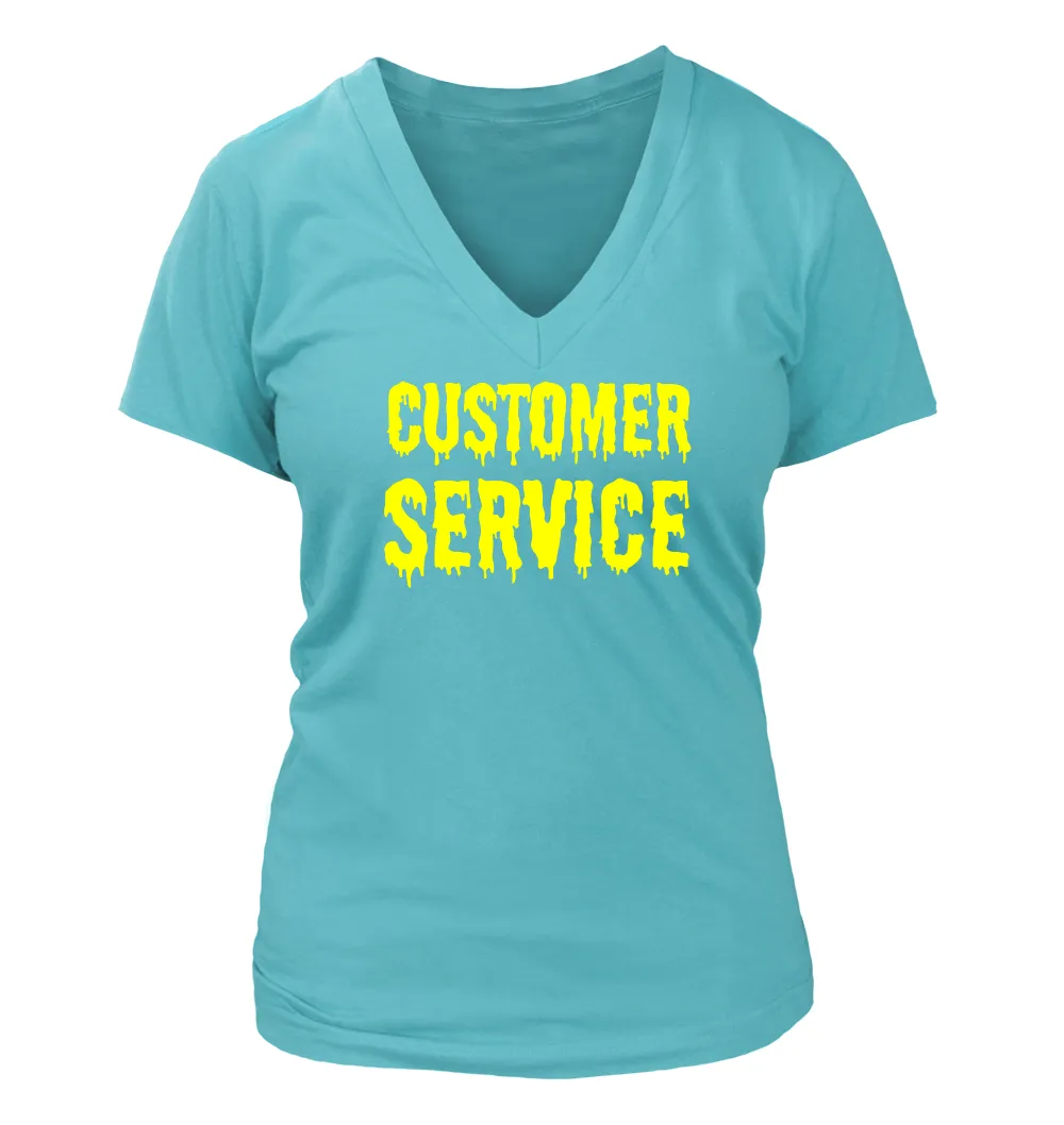 customer
service Women's V-Neck T-Shirt