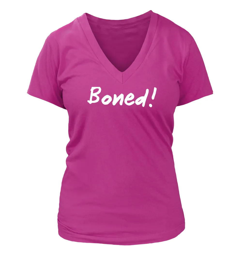 Boned! Women's V-Neck T-Shirt