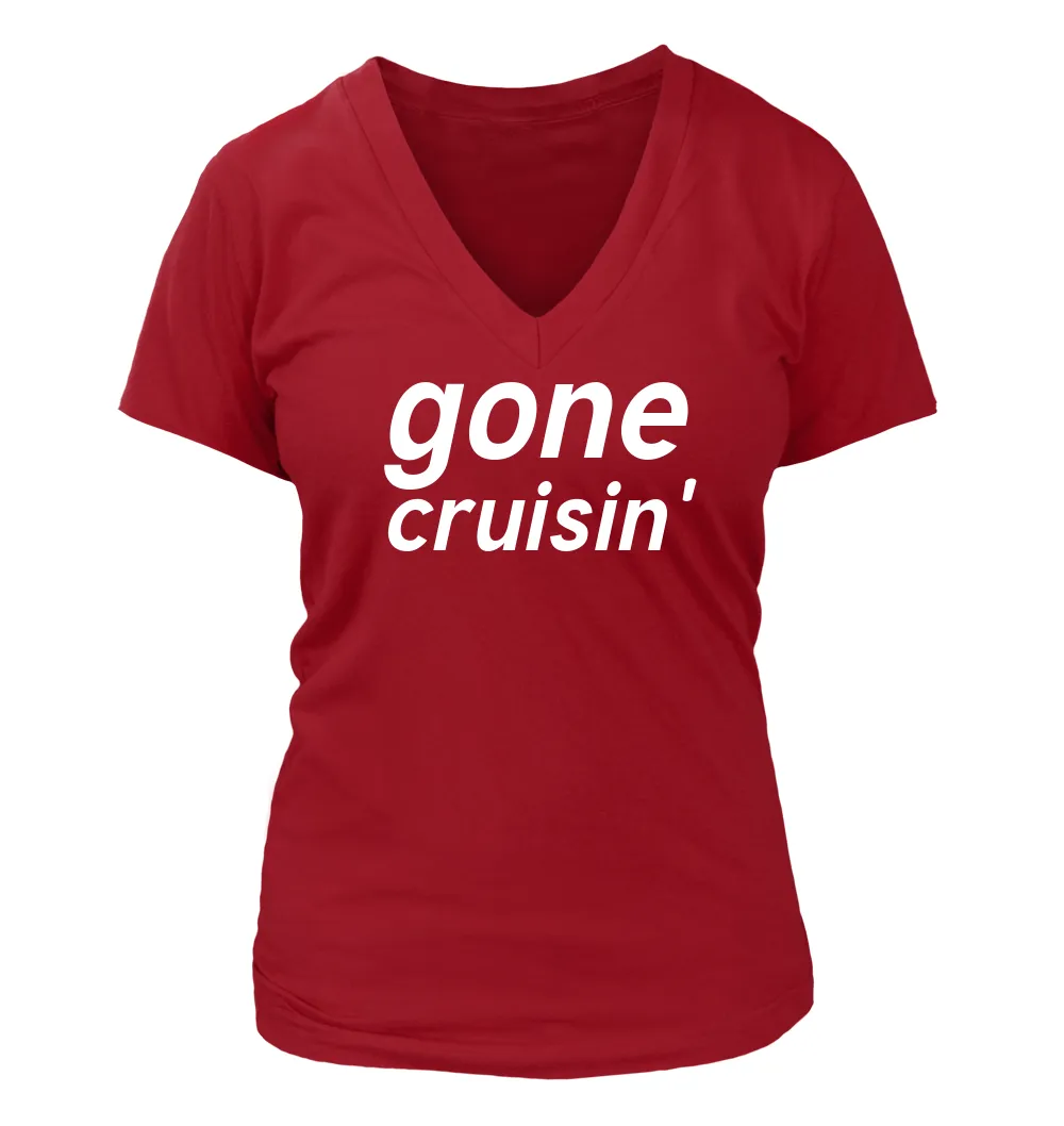 gone
cruisin' Women's V-Neck T-Shirt
